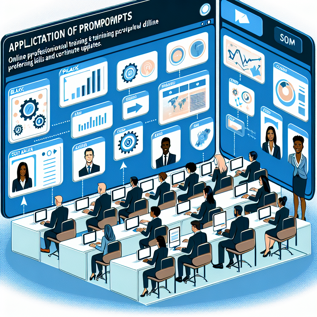 Descubre la aplicación de prompts en la formación profesional en línea y la capacitación empresarial. Aprende a diseñar prompts que sean valiosos para el desarrollo de habilidades profesionales y la actualización constante.