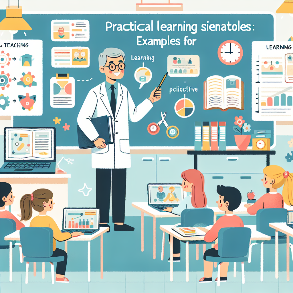 Crea situaciones de aprendizaje prácticas y ejemplos que los docentes pueden utilizar en el aula. Incluye objetivos de aprendizaje y actividades.
