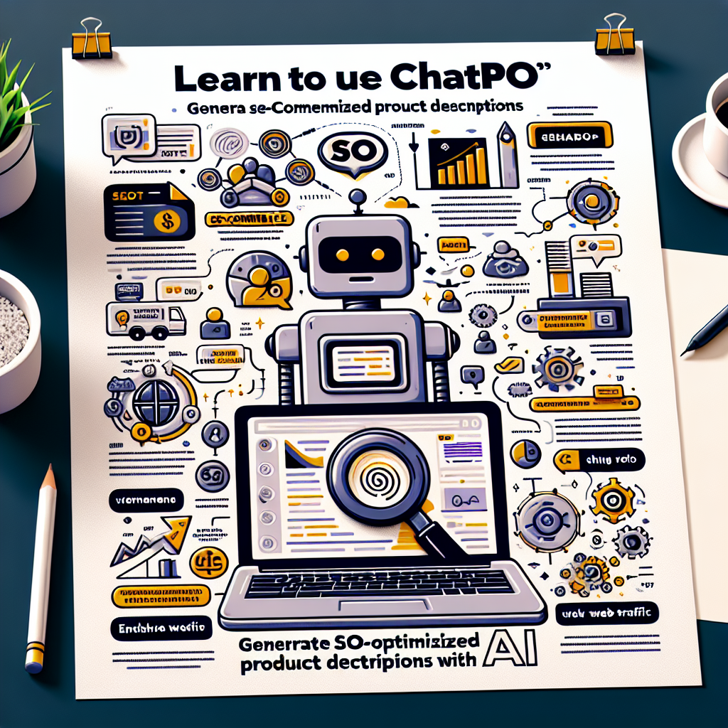 Aprende a usar ChatGPT para generar descripciones de productos SEO-optimizadas para e-commerce.