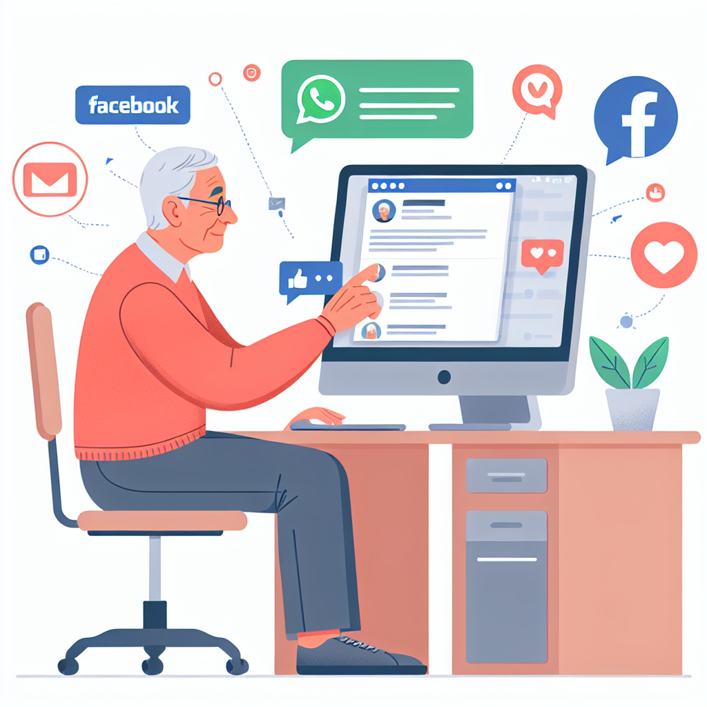 Aprende a diseñar prompts que faciliten el uso de redes sociales como Facebook y WhatsApp para personas mayores. Descubre cómo conectarse con amigos y familiares en línea de manera efectiva.