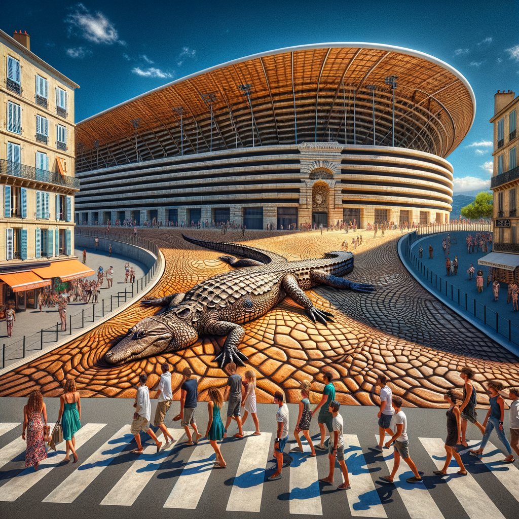 Prompt para crear Estadio Vélodrome - Marsella, Francia & con Inteligencia Artificial