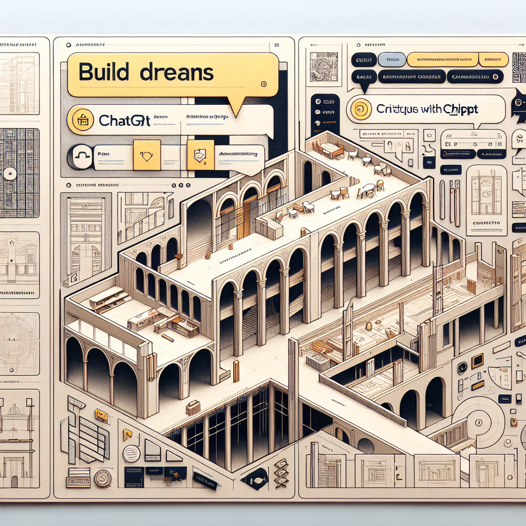 Diseña con inspiración con ChatGPT. Prompts sobre estilos arquitectónicos, historia y crítica. ¡Construye sueños!