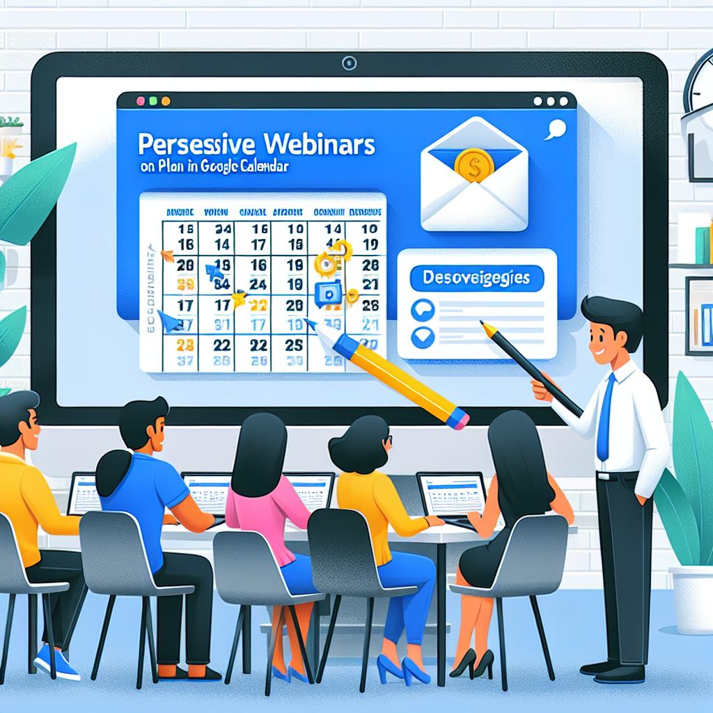 Aprende a utilizar Google Calendar para planificar y promover webinars persuasivos. Descubre estrategias para atraer a una audiencia comprometida y lograr conversiones.