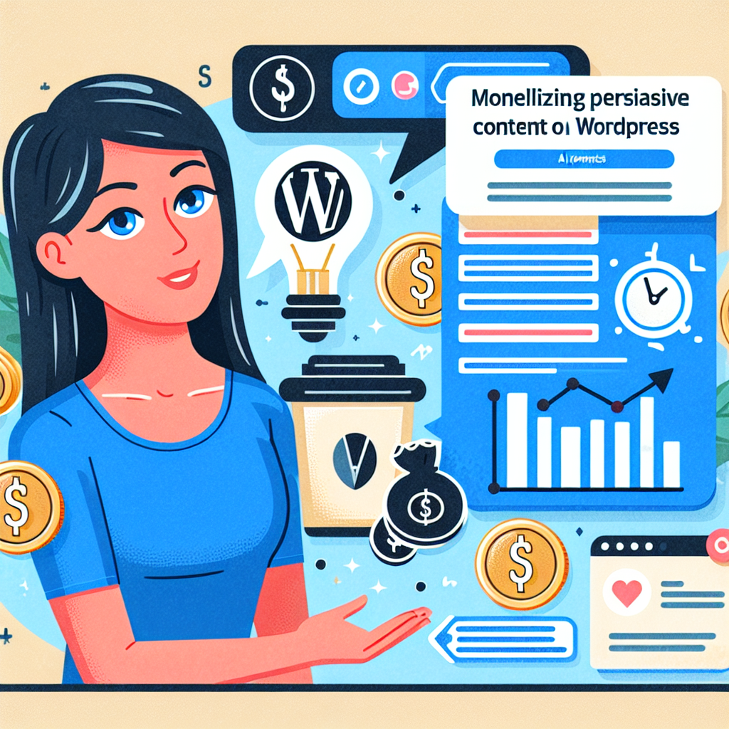 Explora estrategias para monetizar tu contenido persuasivo en un sitio web de WordPress. Aprende a utilizar prompts de IA para generar ingresos a través de tu contenido.